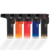 5 Pack Butane Torch Lighter Black Red Blue Orange