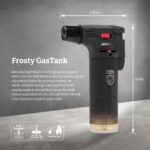 Dimensions of Hawk butane refillable torch lighter