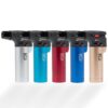 metalic torch lighters in silver cayan red blue bronze color