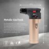 Hawk Torch Lighter Metalic Colors | Refillable | adjustable flame | 15 Pack - Image 3