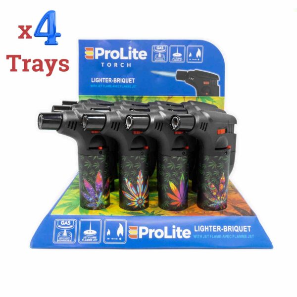 ProLite Torch Lighter Wholesale | Flexible head | 48 Pack (4 boxes) | Green Leaf Designs