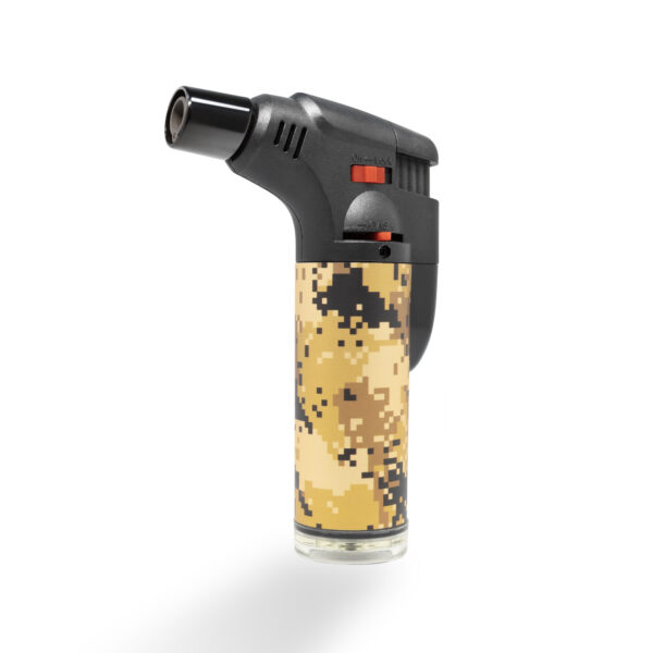 A single Prolite Torch Lighter in yellow camou design