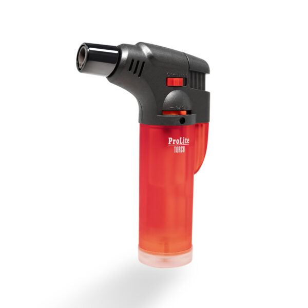 A single Prolite Torch Lighter in frosty red color