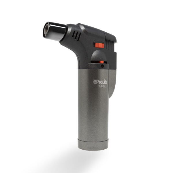 A single Prolite Torch Lighter in metalic black color