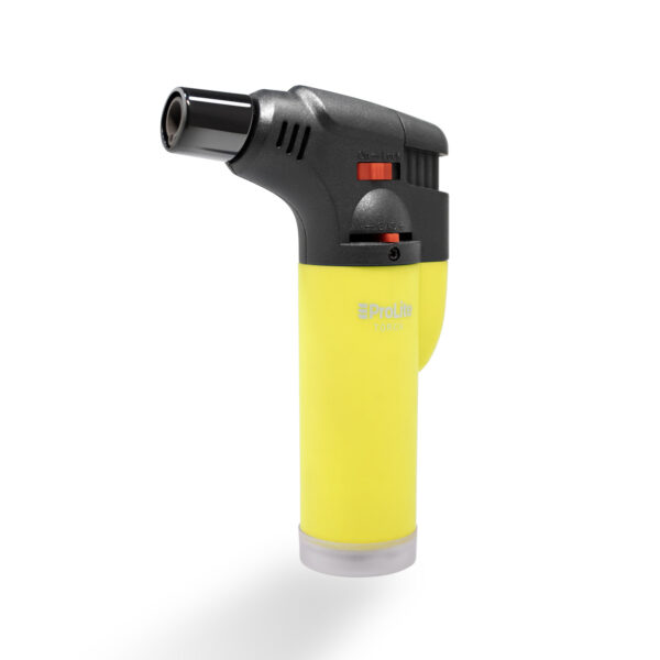 A single Prolite Torch Lighter in neon yellow color