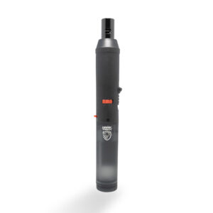 a Hawk Torch Lighter in black color with refillable butane tank