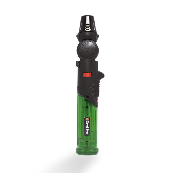 a Prolite Torch Lighter with flexible head in green color